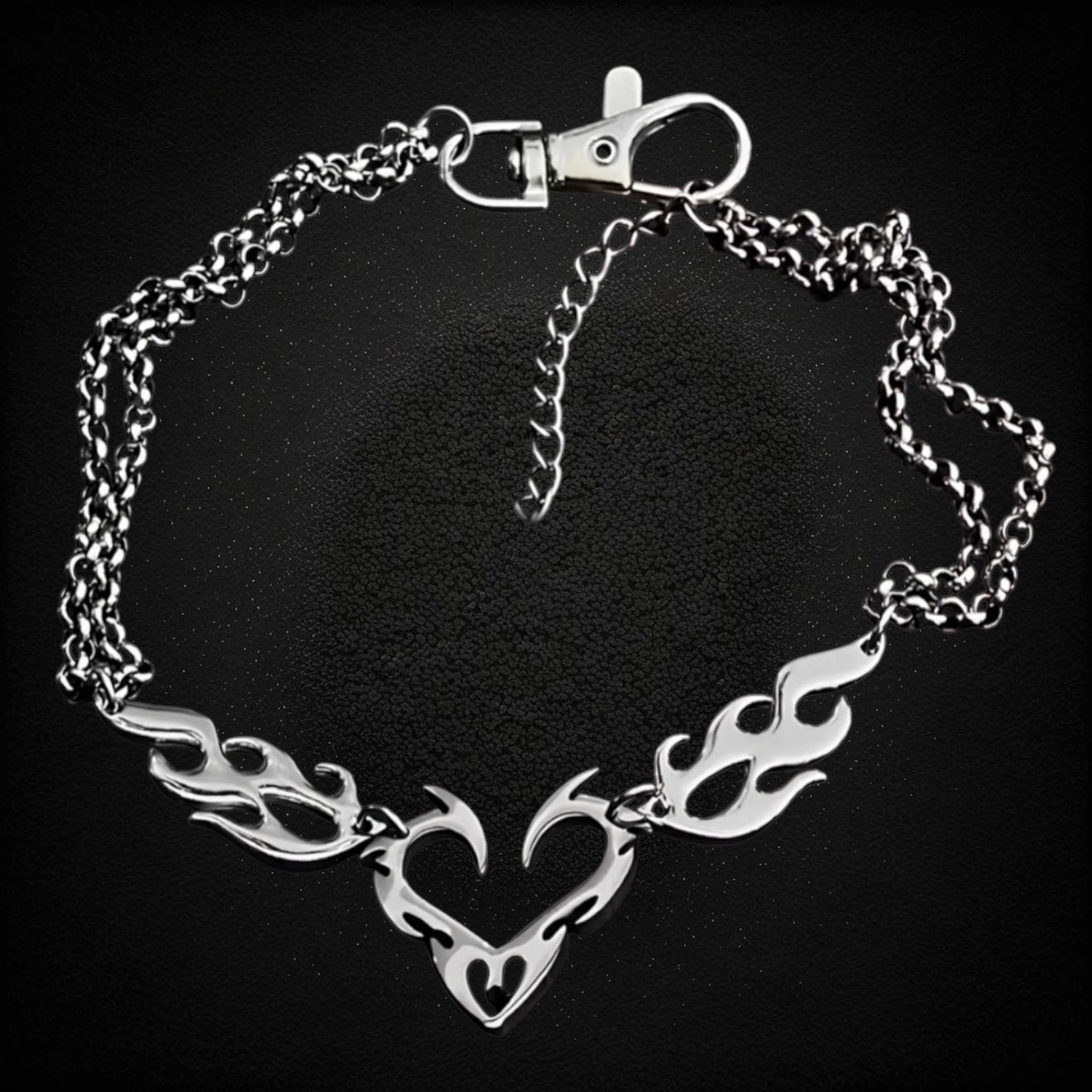 FLAME HEART NECKLACE