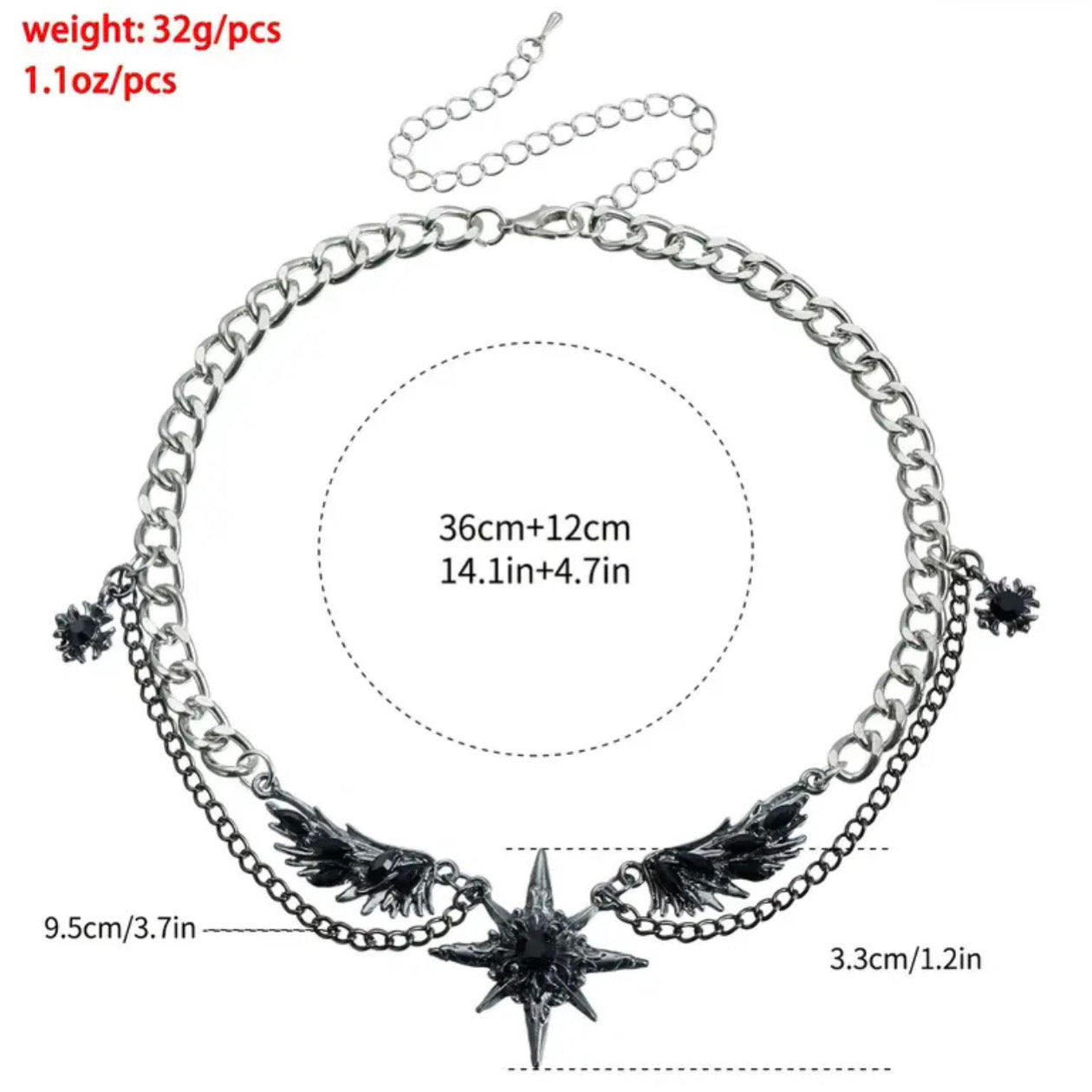 NAIL WINGS NECKLACE