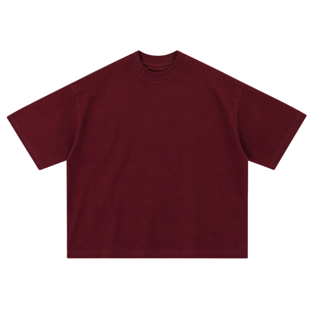 BOXY BURGUNDY TEE