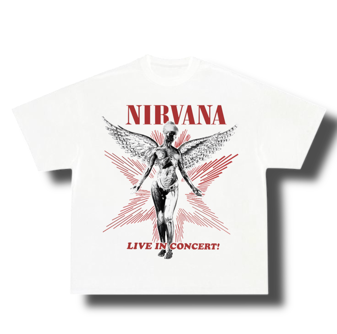 White printed TEE