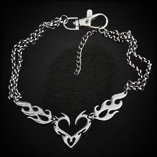 FLAME HEART NECKLACE