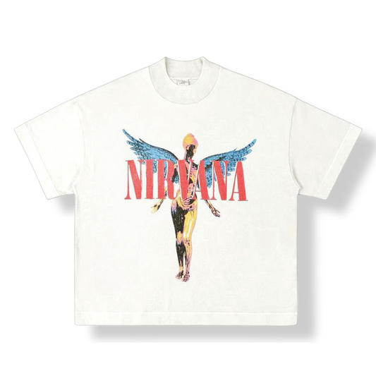WHITE NIRVANA TEE