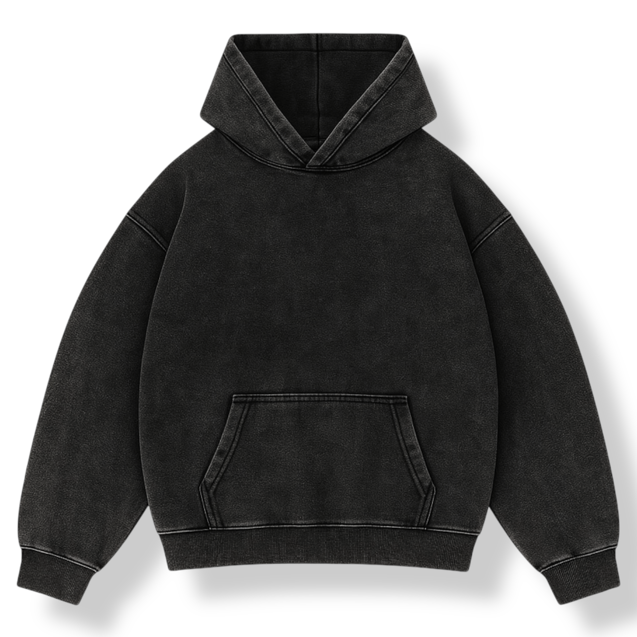 PLAIN OVERSIZED ICED HOODIE