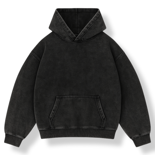 PLAIN OVERSIZED ICED HOODIE