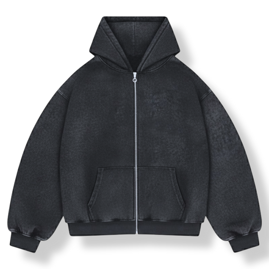 ICED GRAY ZIP UP