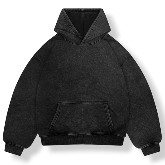 PLAIN OVERSIZED ICED HOODIE