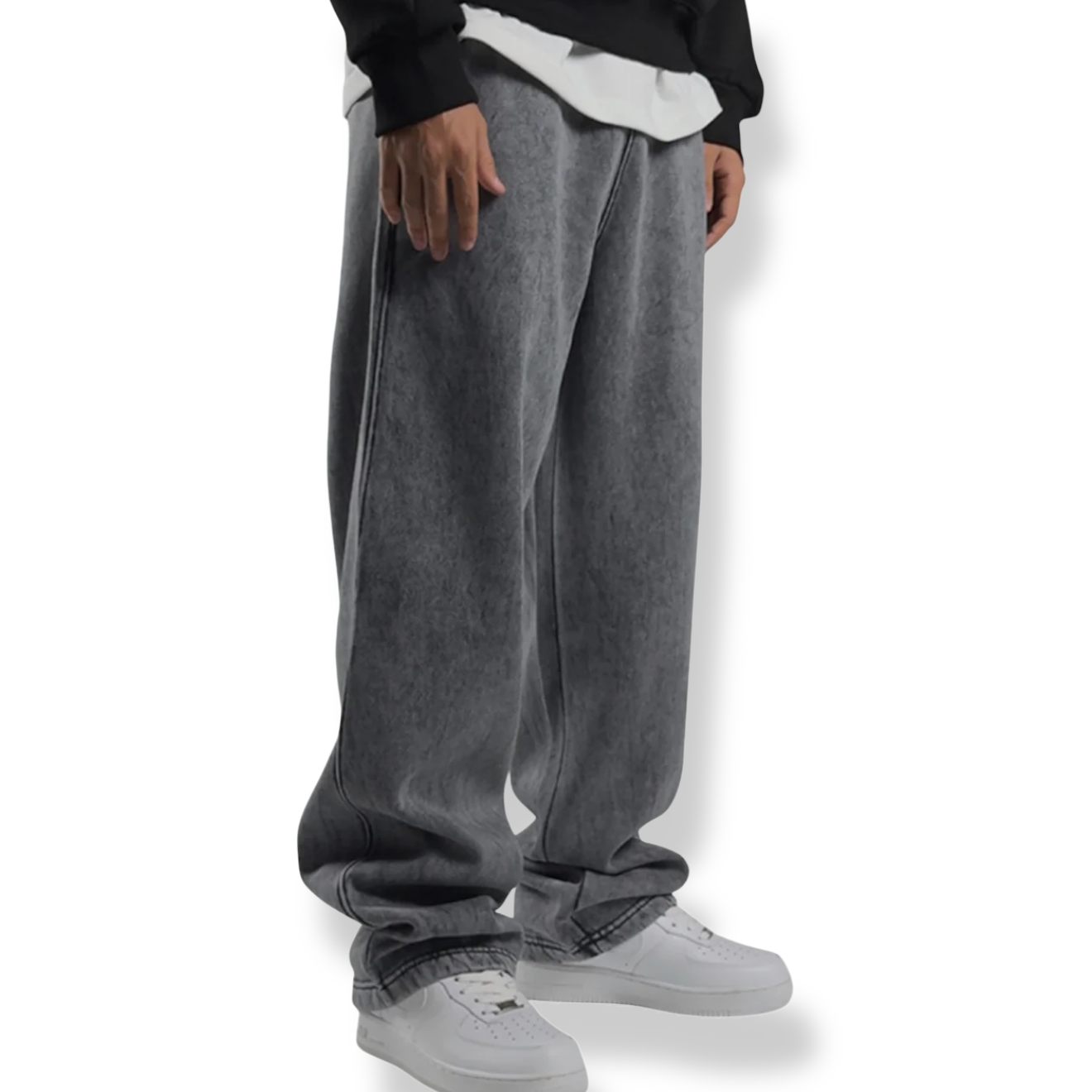 ICED GRAY OVERSIZED PANT
