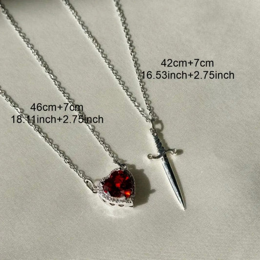 SWORD & HEART NECKLACE