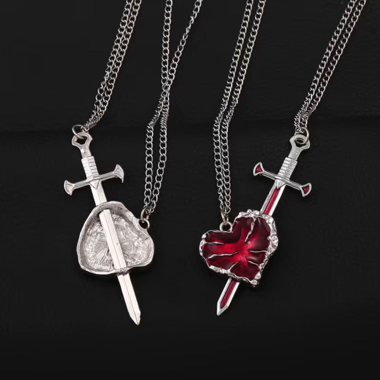HEART & SWORD NECKLACE