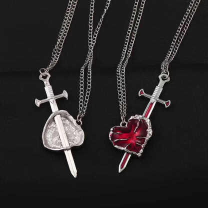 HEART & SWORD NECKLACE