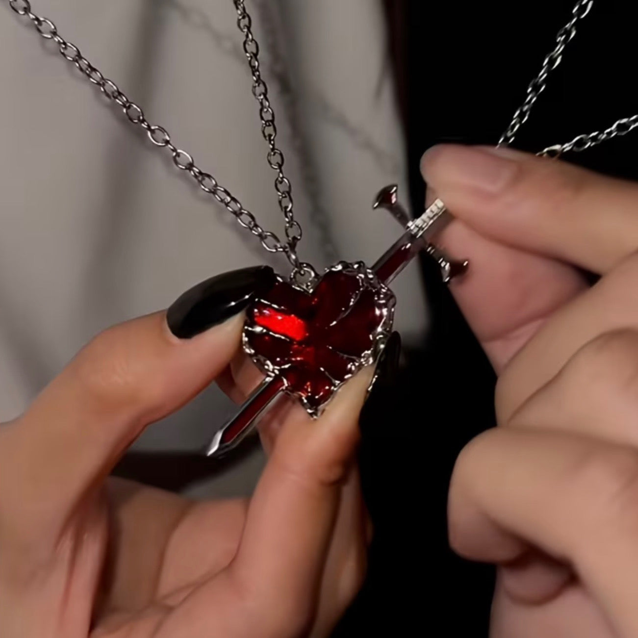HEART & SWORD NECKLACE